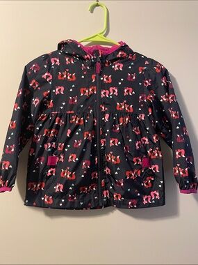 Cherokee girls spring jacket. size:5T Fox and hearts